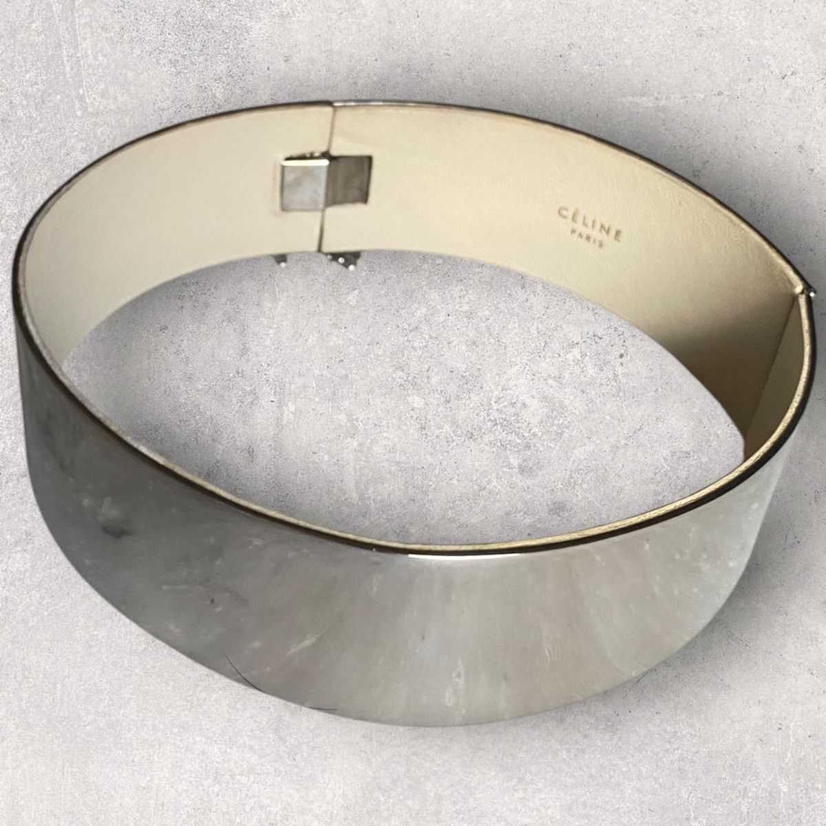Celine × Phoebe Philo Resort 2011 Silver Brass Choker Size ONE SIZE - 2 Thumbnail