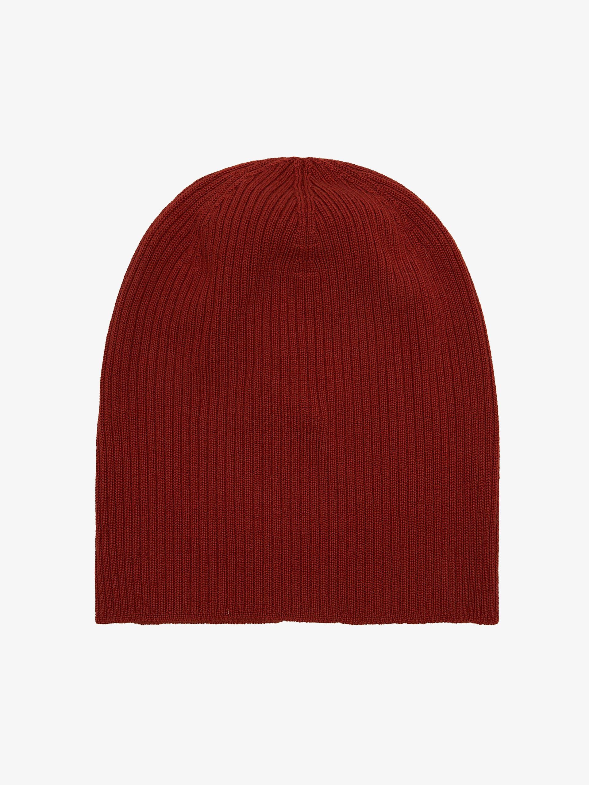 Rick Owens Orange Cashmere Beanie Size ONE SIZE - 1 Thumbnail