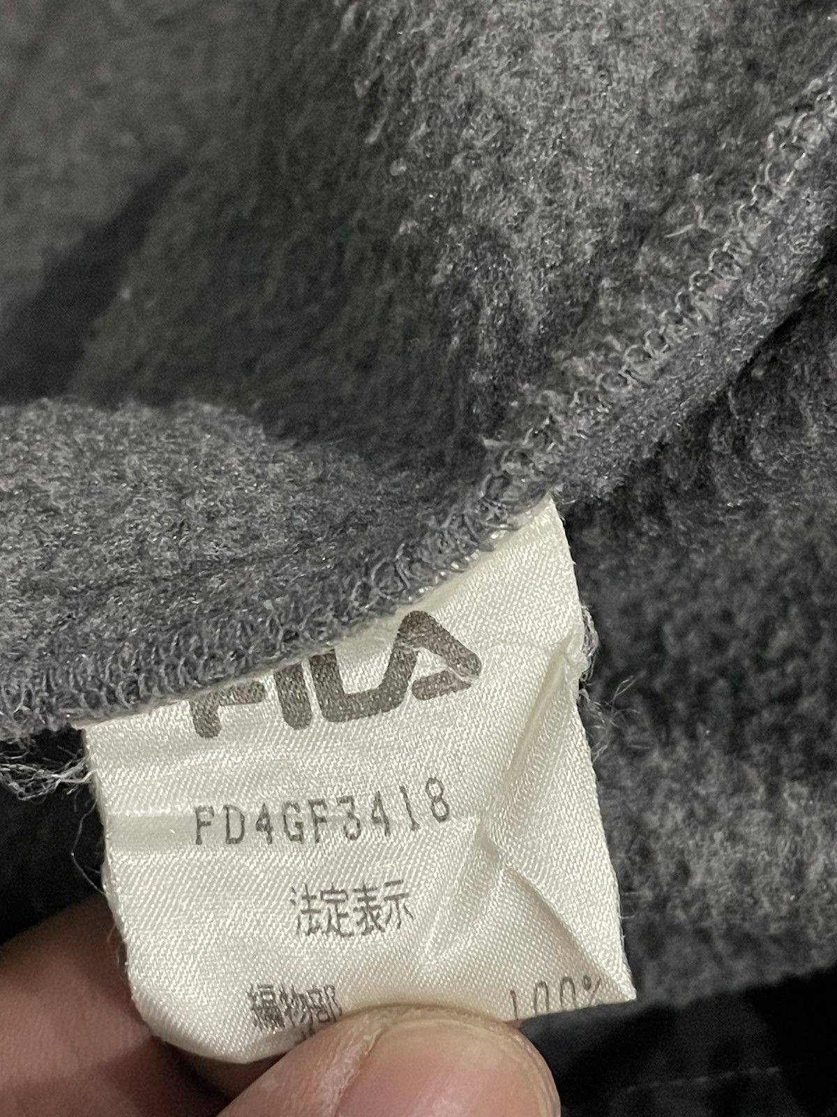 Fila × Vintage Vintage Fila Biella Italia Big Logo fleece Jacket Size US L / EU 52-54 / 3 - 15 Thumbnail