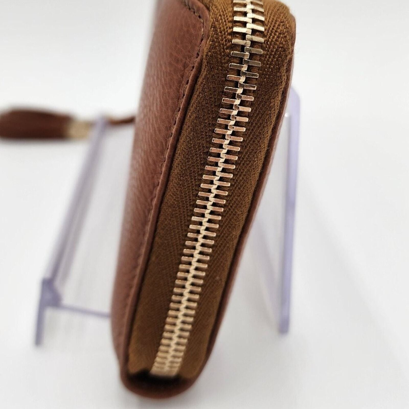 Gucci New GUCCI GG CALF LEATHER TASSEL LONG WALLET IN WHISKY BROWN Size ONE SIZE - 9 Thumbnail