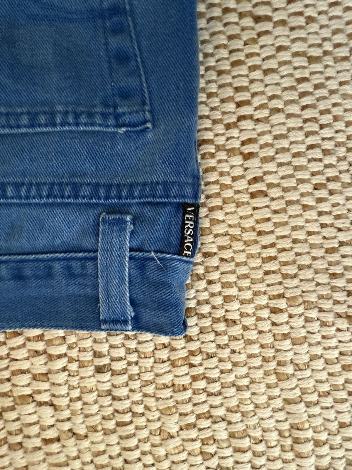 Versace Jeans Couture Vintage Versace Jeans Couture Cornflower Blue Jeans Size US 30 / EU 46 - 7 Thumbnail