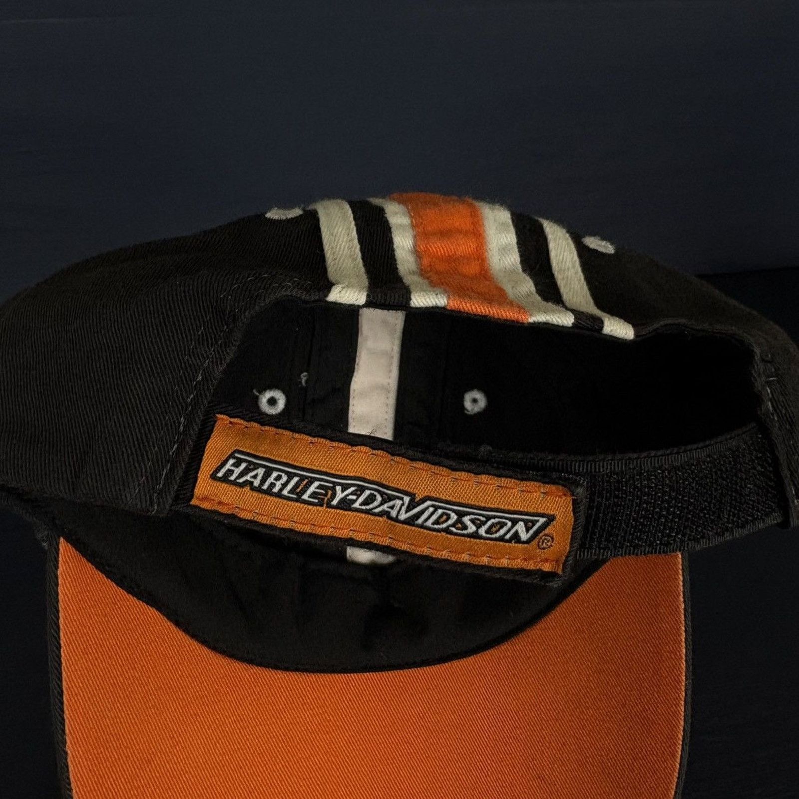 Harley Davidson × Japanese Brand × Vintage 🇺🇸HARLEY-DAVIDSON Striped Cap Size ONE SIZE - 3 Thumbnail