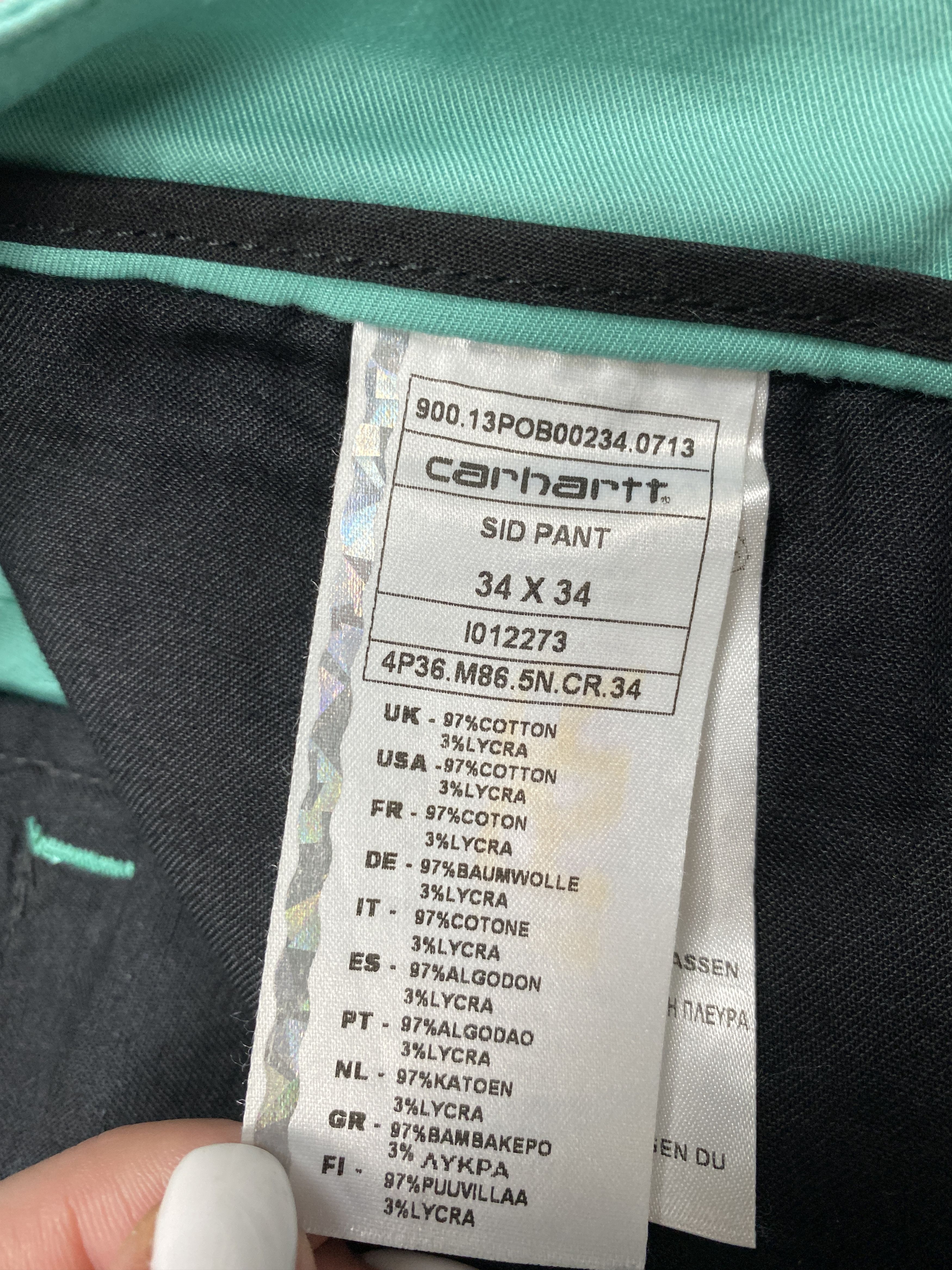 Carhartt × Vintage Carhartt Vintage Mens Sid Chino Pants Size US 34 / EU 50 - 10 Thumbnail