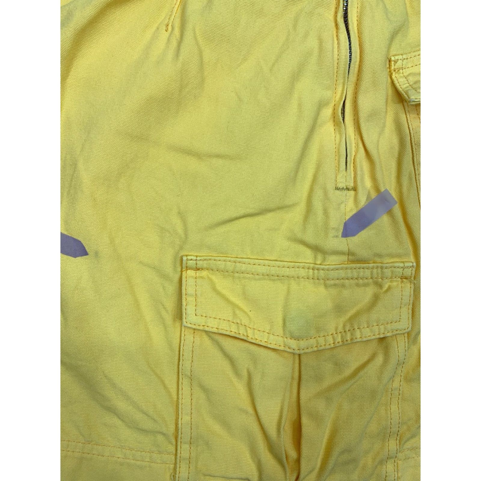 Forever 21 Forever 21 Women's Mini Skirt Yellow M Size Foreve r 21 Solid Cotton Blend Zipper Front Buckle Short Casual Formal Workwear Party/Cocktail Size 32" / US 10 / IT 46 - 5 Thumbnail