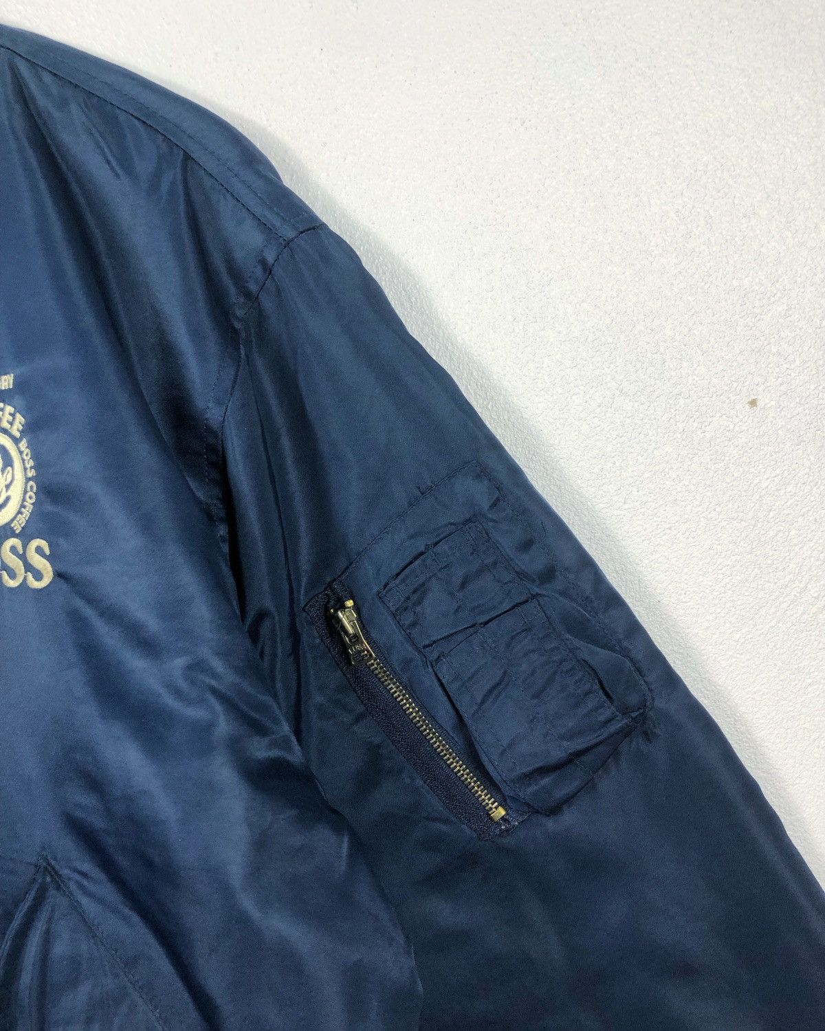 Japanese Brand × Vintage Vintage Suntory Coffee Boss Embroidered Logo Bomber Jacket Size US XL / EU 56 / 4 - 7 Thumbnail