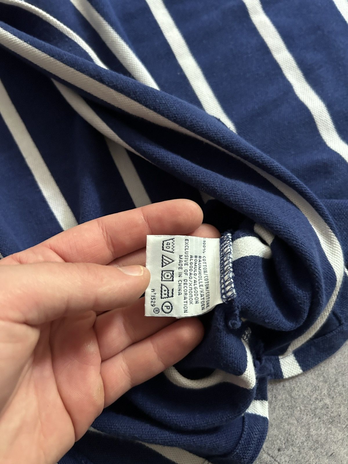 Polo Ralph Lauren × Vintage Vintage Polo Ralph Lauren Striped polos shirts Size US XL / EU 56 / 4 - 4 Thumbnail
