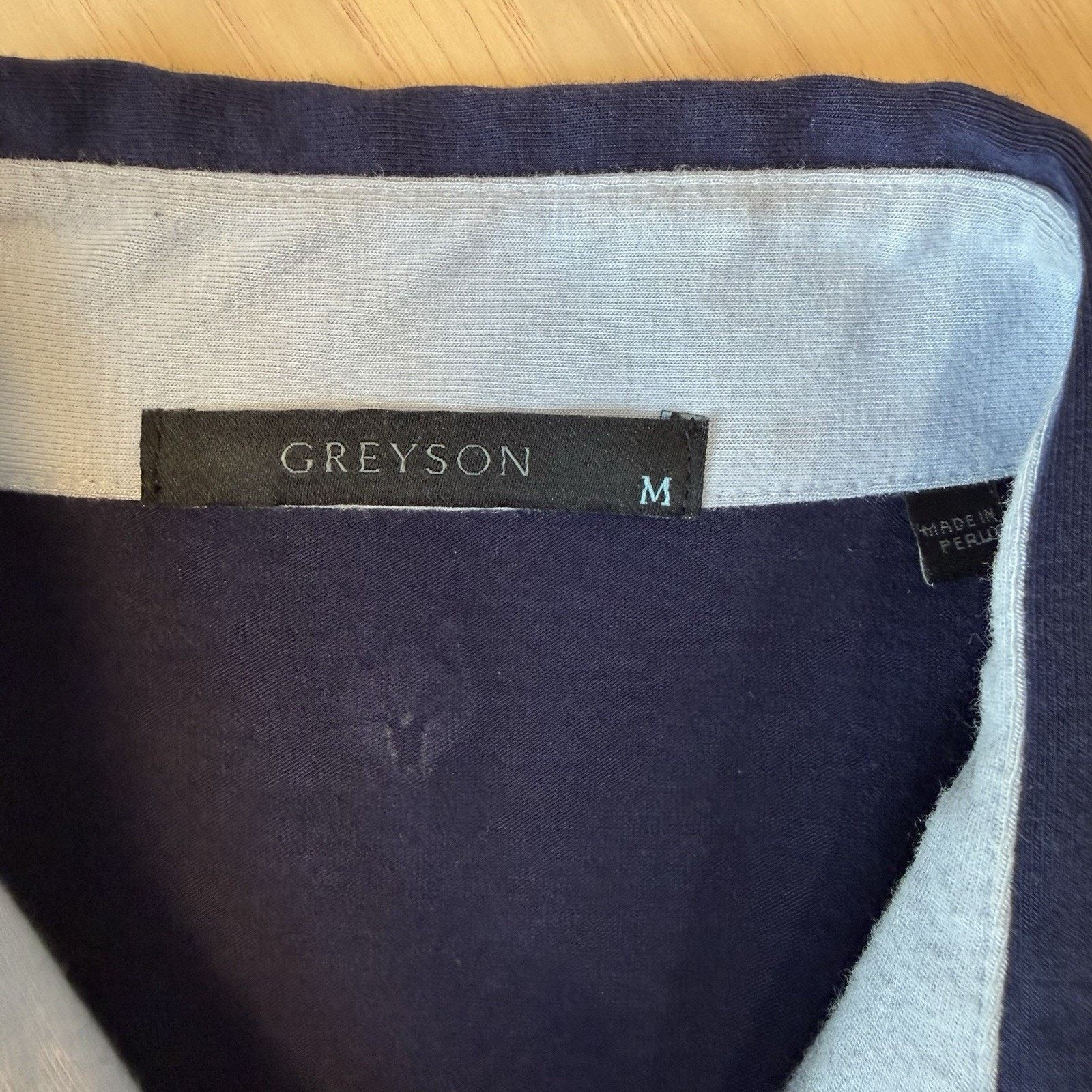 Other Greyson Apache Polo Shirt Medium Navy Long Sleeve Golf Size US M / EU 48-50 / 2 - 8 Thumbnail