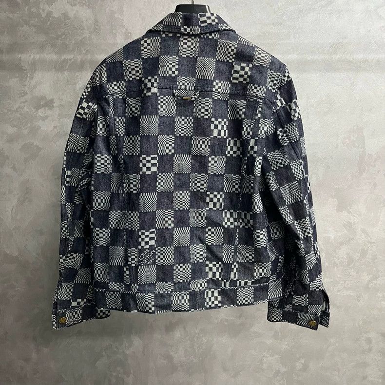 Louis Vuitton Louis Vuitton Black checkerboard single-breasted casual lo Size US M / EU 48-50 / 2 - 5 Thumbnail