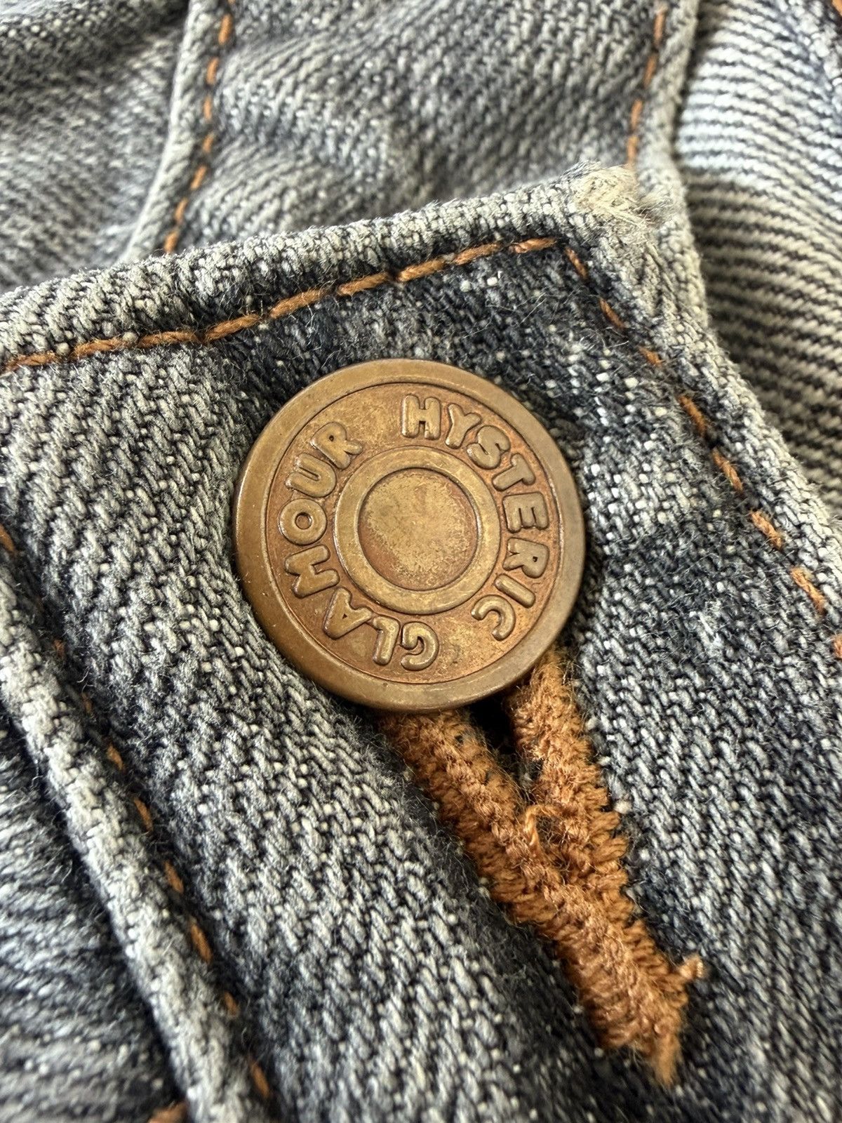 Hysteric Glamour Hysteric Glamour Debbie, Suzie, Joan Distressed Grey Flared Size 30" / US 8 / IT 44 - 8 Thumbnail