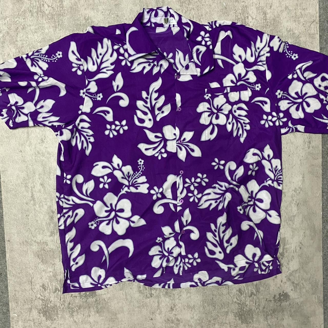 Other Purple and white Hawaiian shirt #HawaiianShirt Size US XXL / EU 58 / 5 - 1 Thumbnail