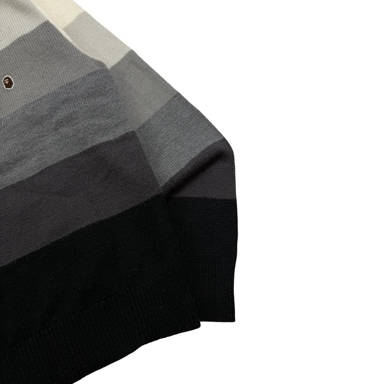 Bape Vintage Bape Striped Gradient Knit Sweatshirt - Extra Small Size US XS / EU 42 / 0 - 4 Thumbnail