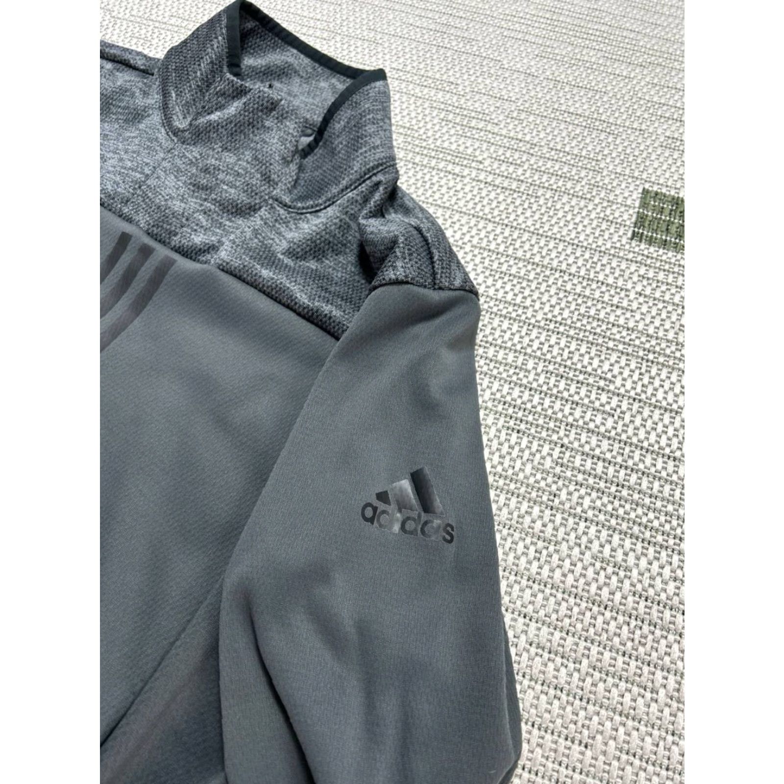 Adidas Adidas Team Issue Quarter Zip Sweatshirt Mens M Gray Mock Neck Climawarm Sweatshirt/Zip Pullover Athletic Reg Style Sports 1/4 Zip Mens Size US M / EU 48-50 / 2 - 4 Thumbnail