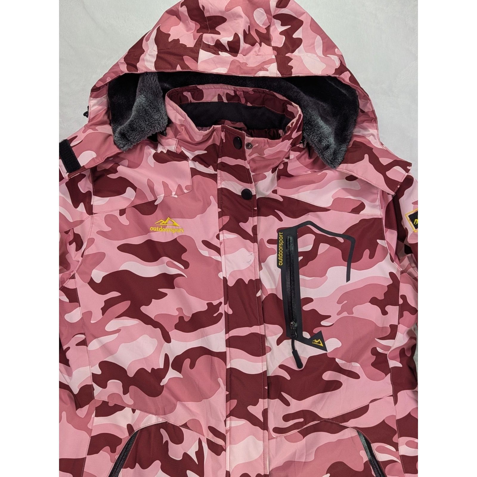 Other Pink Camo Ski Jacket Women’s M Thermal Waterproof Hooded Size M / US 6-8 / IT 42-44 - 4 Thumbnail