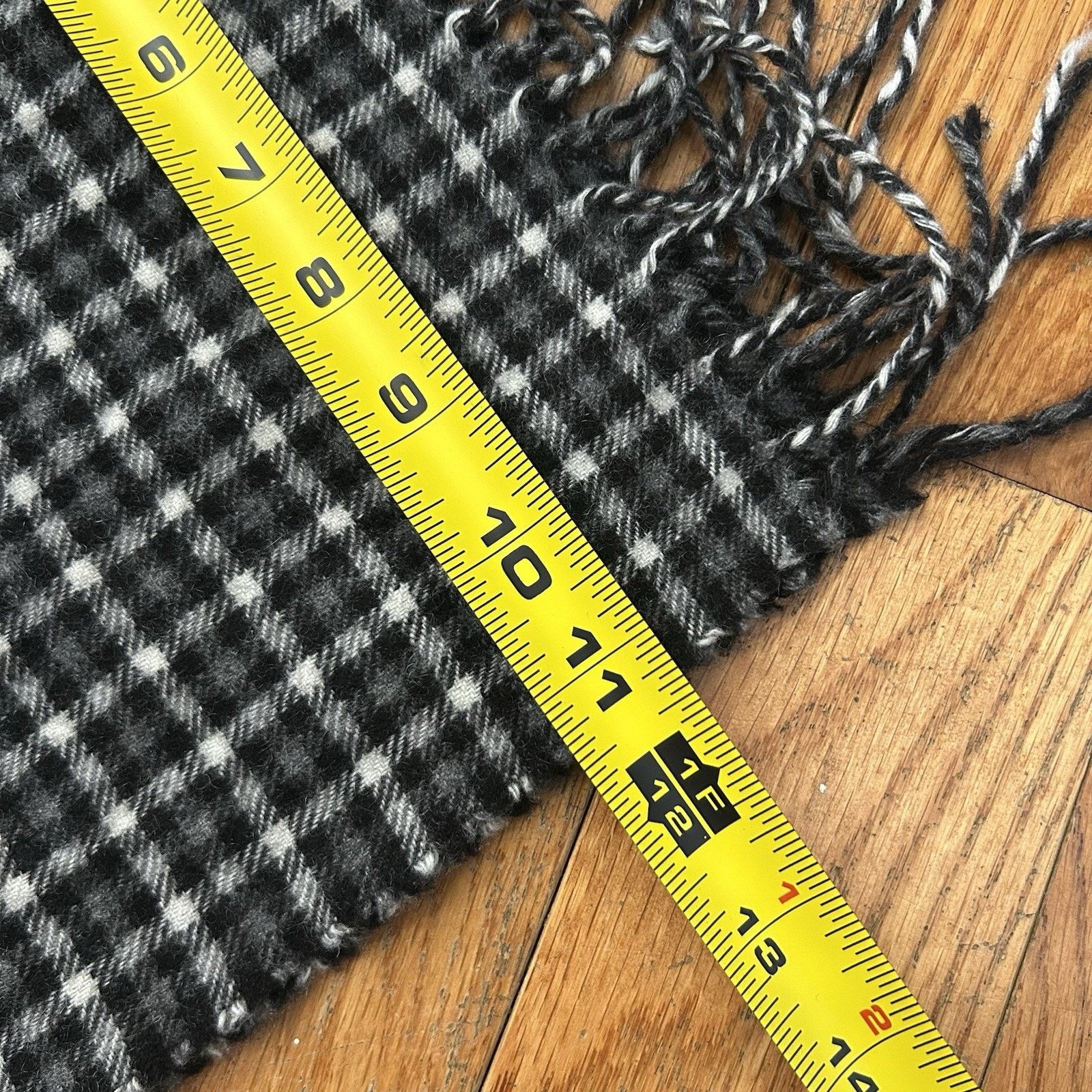 Enzo Mantovani Enzo Mantovani 100% Cashmere Plaid Super Soft Scarf 11x56” Size ONE SIZE - 3 Thumbnail