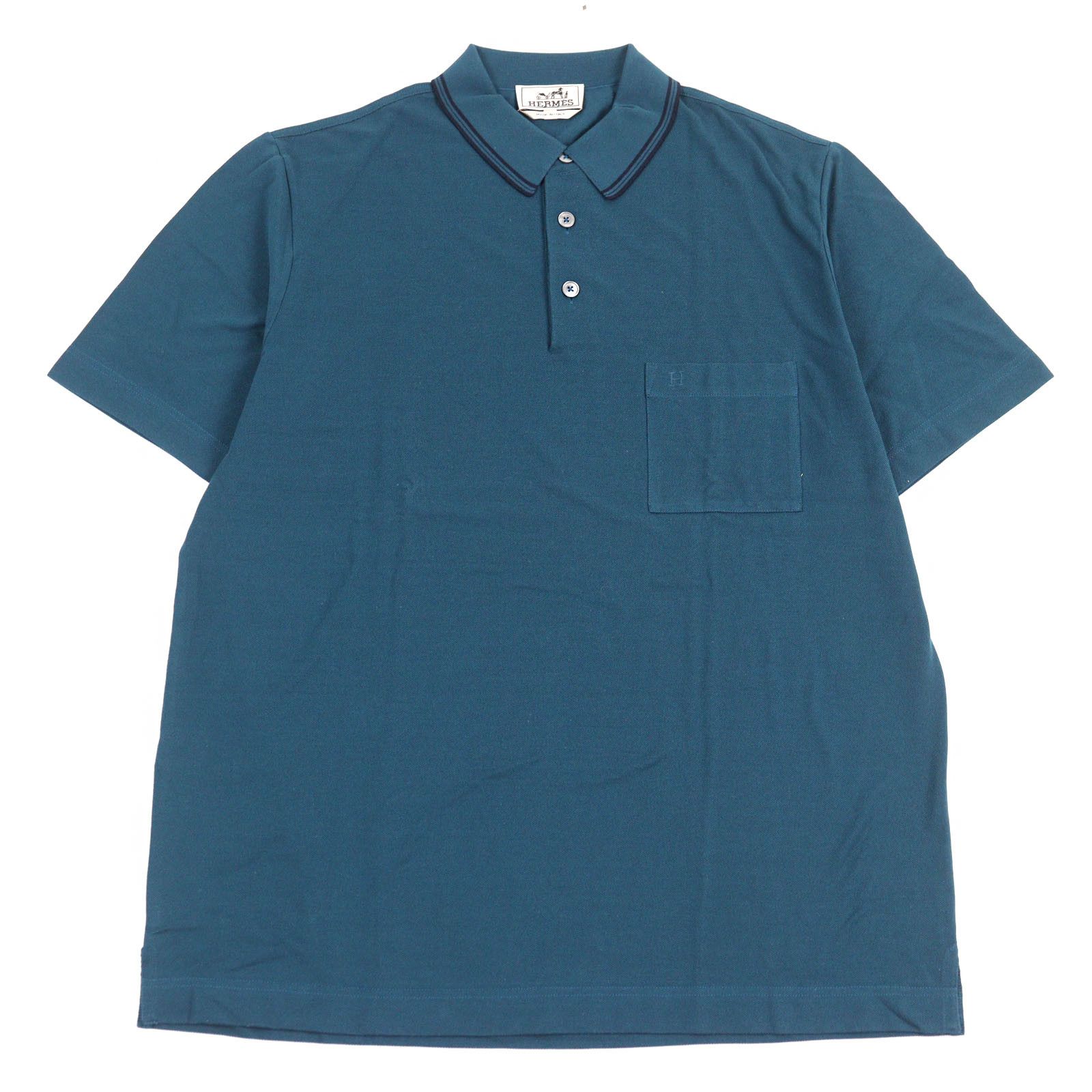 Hermes Hermes Hermes Polo Shirt Cotton Polo Shirt Cotton Tops Size ONE SIZE - 1 Thumbnail