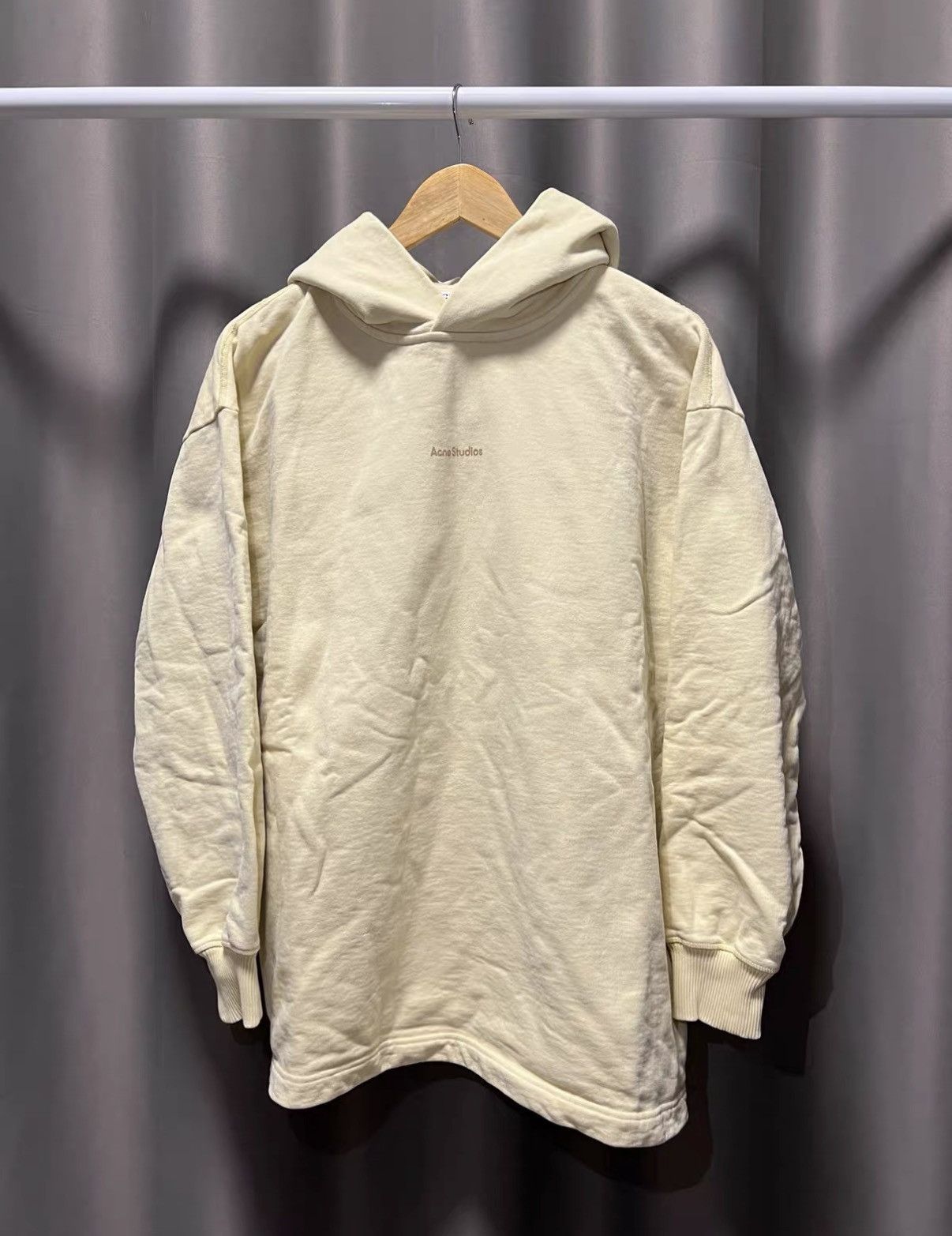 Acne Studios Acne Studios Vanilla Yellow Oversized Hoodie J42 Size US XS / EU 42 / 0 - 1 Thumbnail