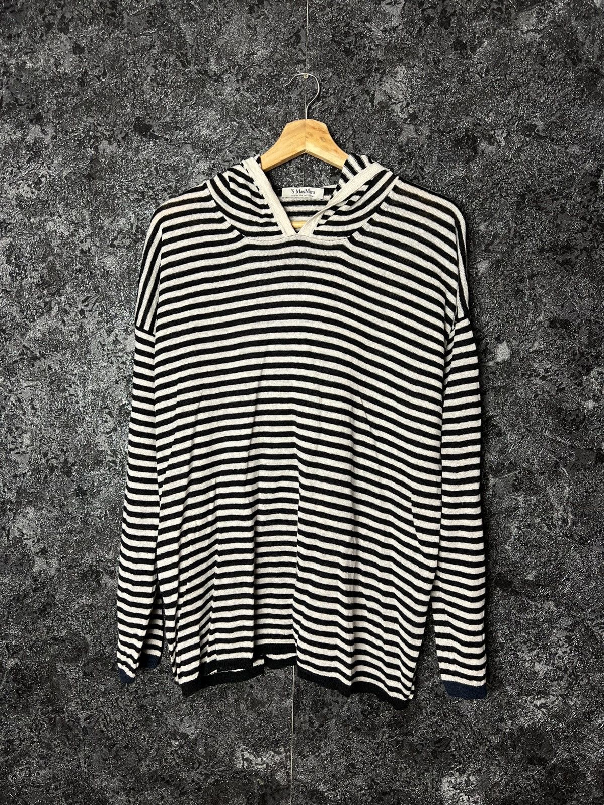 Max Mara × Weekend Max Mara Max Mara Stripped Lightweight Hoodie Long Sleeve Size M Size M / US 6-8 / IT 42-44 - 1 Thumbnail
