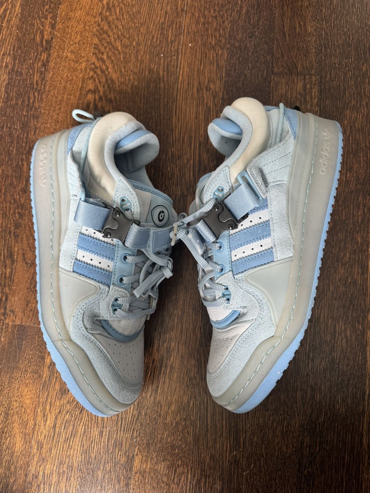 Adidas Bad Bunny forum buckle low Blue Tint Size US 9 / EU 42 - 2 Thumbnail