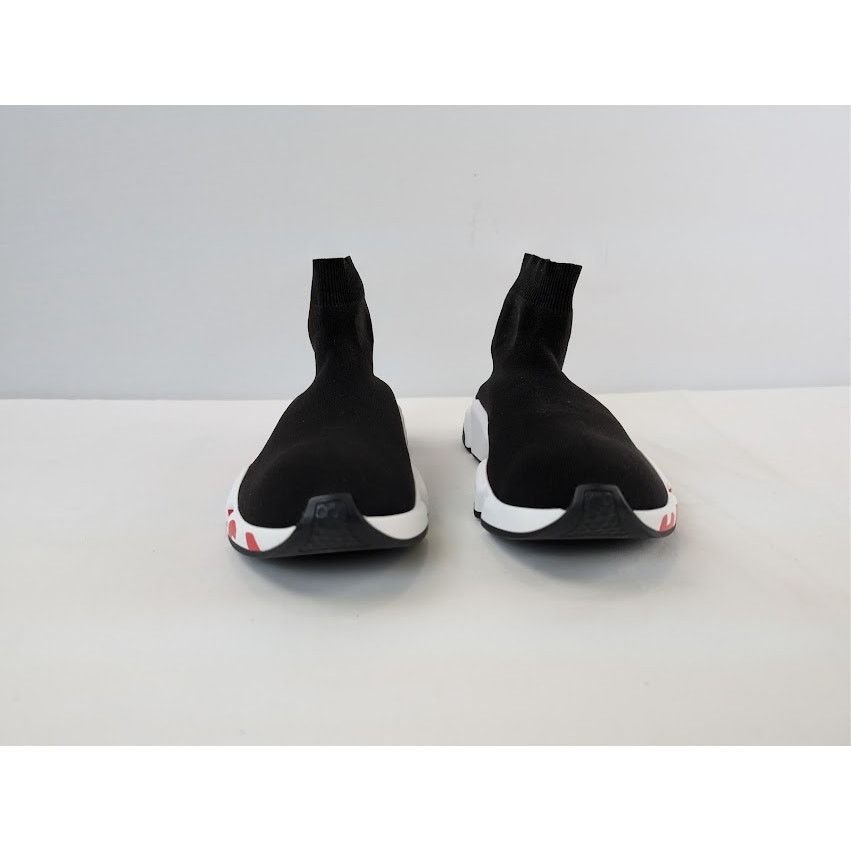 Balenciaga o1rshd1 Speed LT Graffiti Sneakers in Black / White / Red Size US 8 / EU 41 - 9 Thumbnail