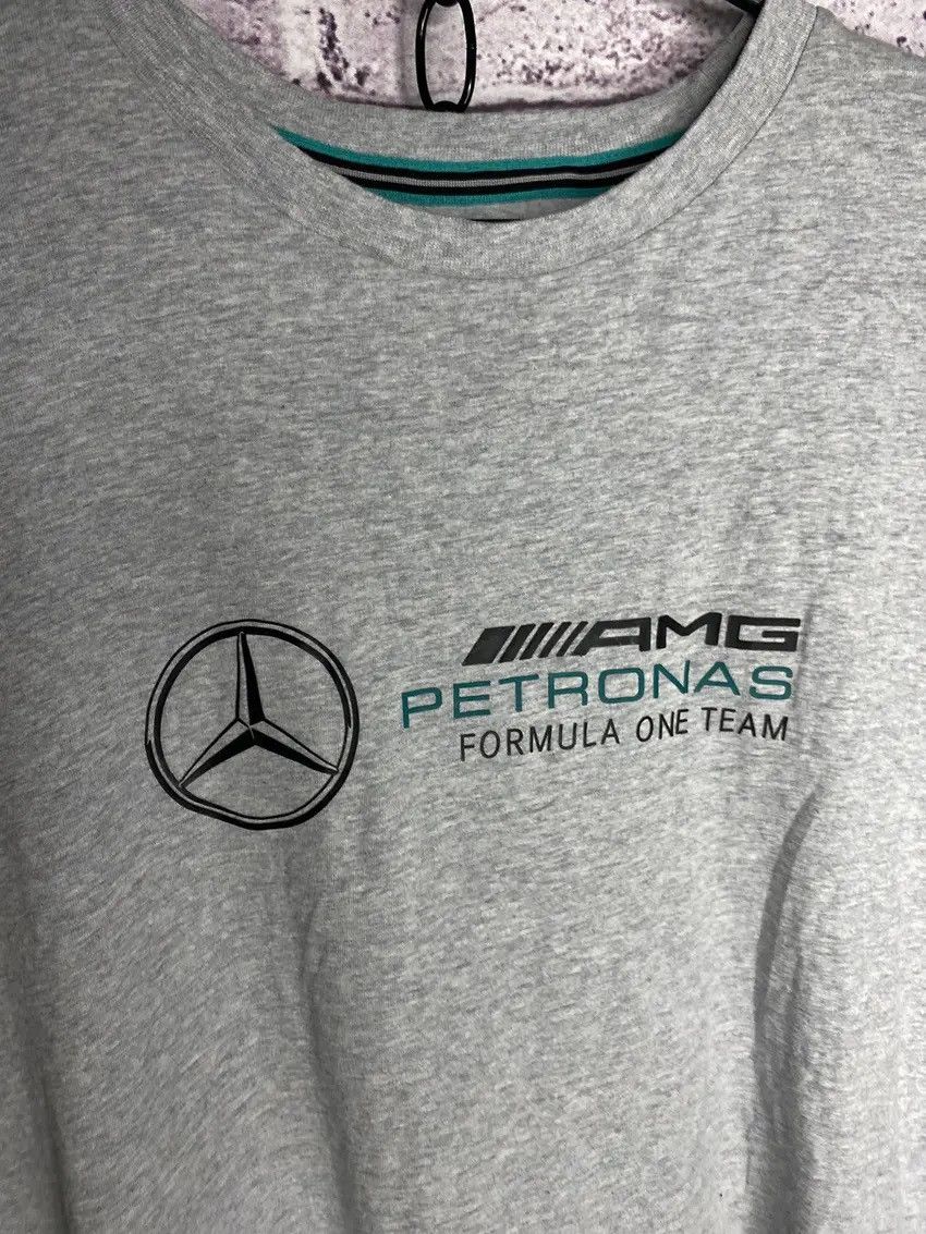 Mercedes-Benz Men's grey Mercedes Benz amg petronas f1 tee racing Size US L / EU 52-54 / 3 - 4 Thumbnail