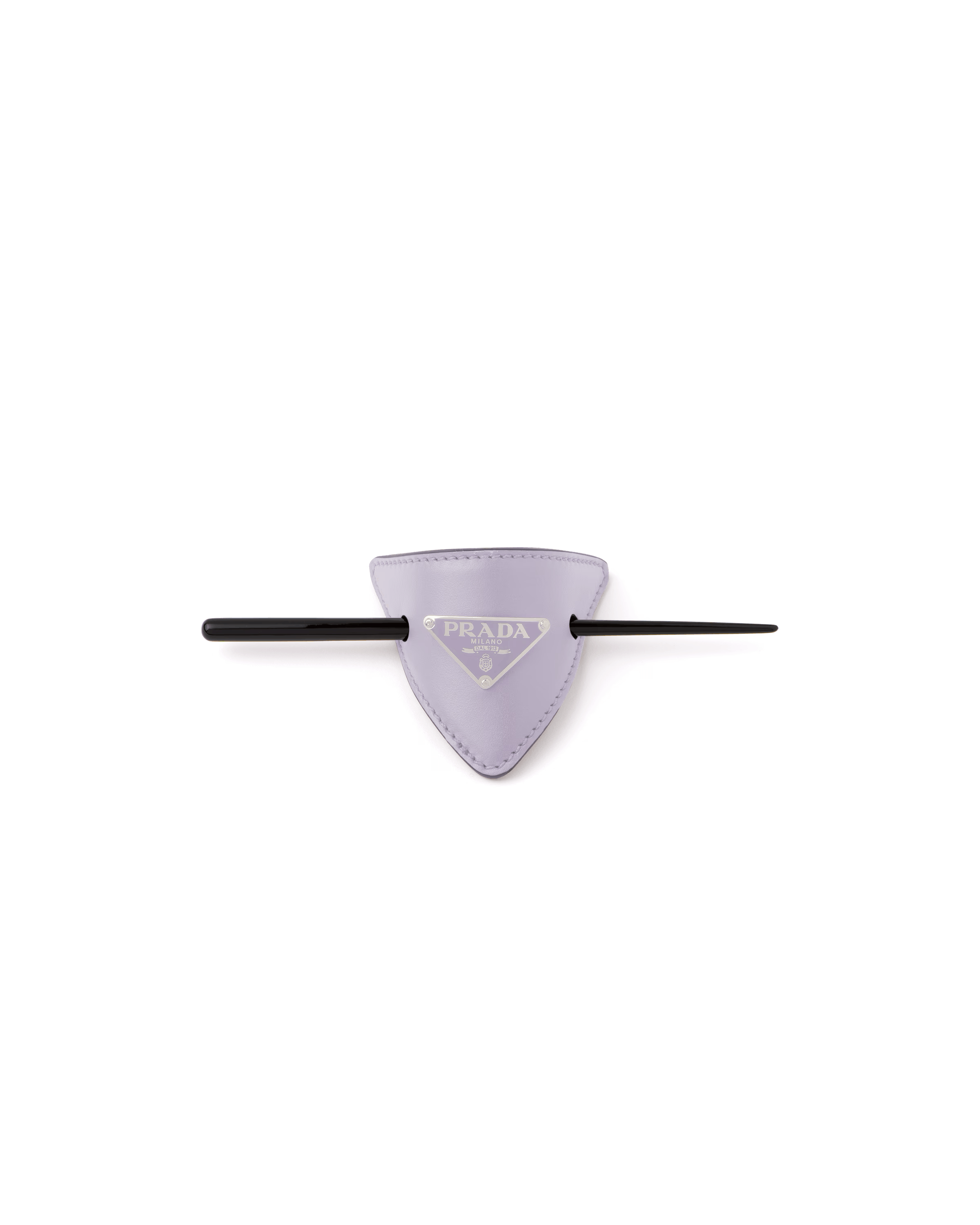 Prada Prada Purple Lilac Leather Hair Clip Size ONE SIZE - 1 Thumbnail