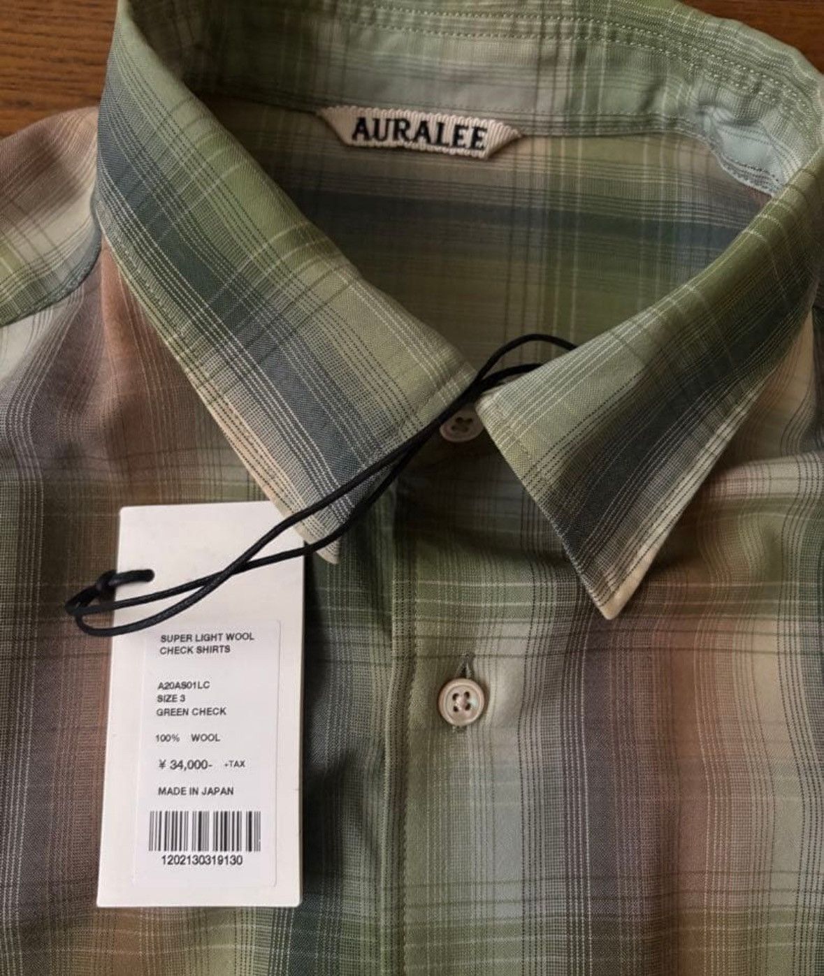 Auralee BNWT Auralee Wool Plaid Check Shirt Size US M / EU 48-50 / 2 - 3 Thumbnail