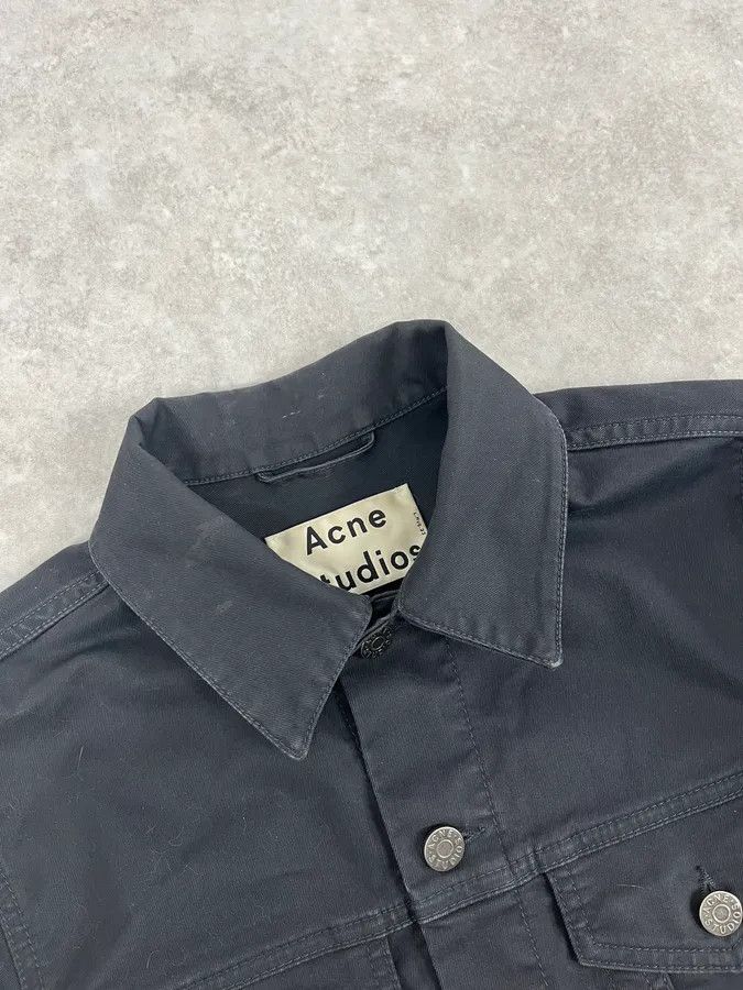 Acne Studios AW2013 Acne Studios Black Obscure Denim Trucker Jacket Size US S / EU 44-46 / 1 - 5 Thumbnail