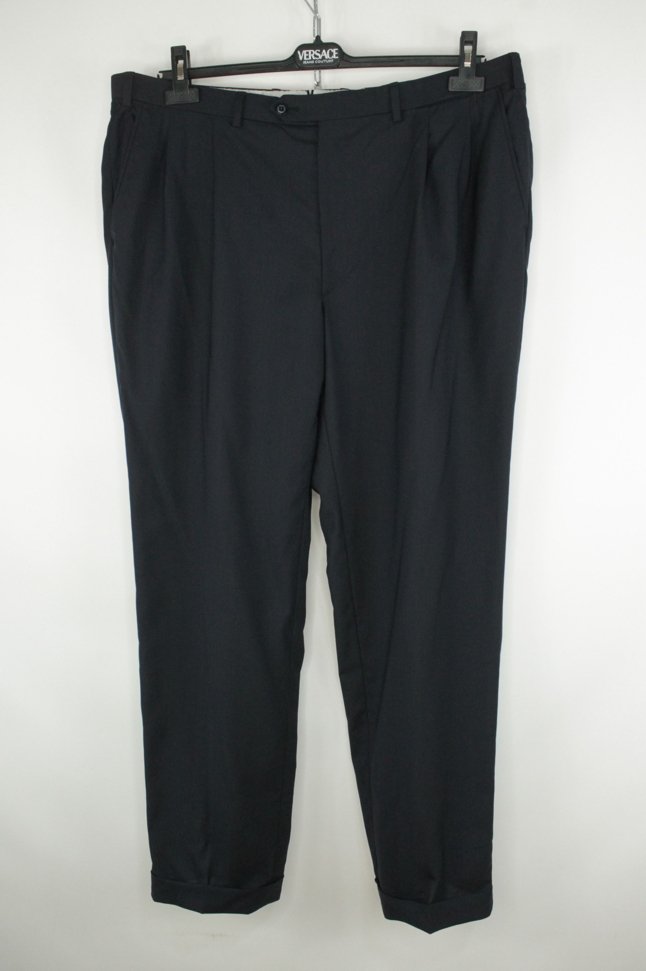 Brioni Brioni Delta Navy Wool Pleated Formal Trousers Pants Size US 42 / EU 58 - 1 Thumbnail