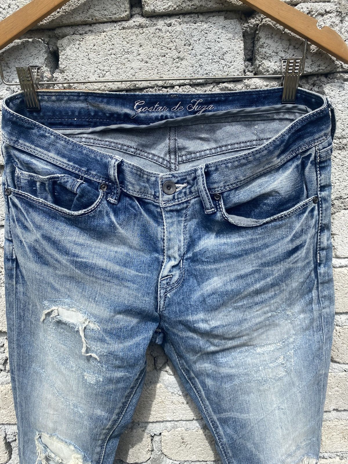 GOSTAR DE FUGA Distressed style gostar de fuga s20-09sep jeans unisex Size US 32 / EU 48 - 14 Thumbnail