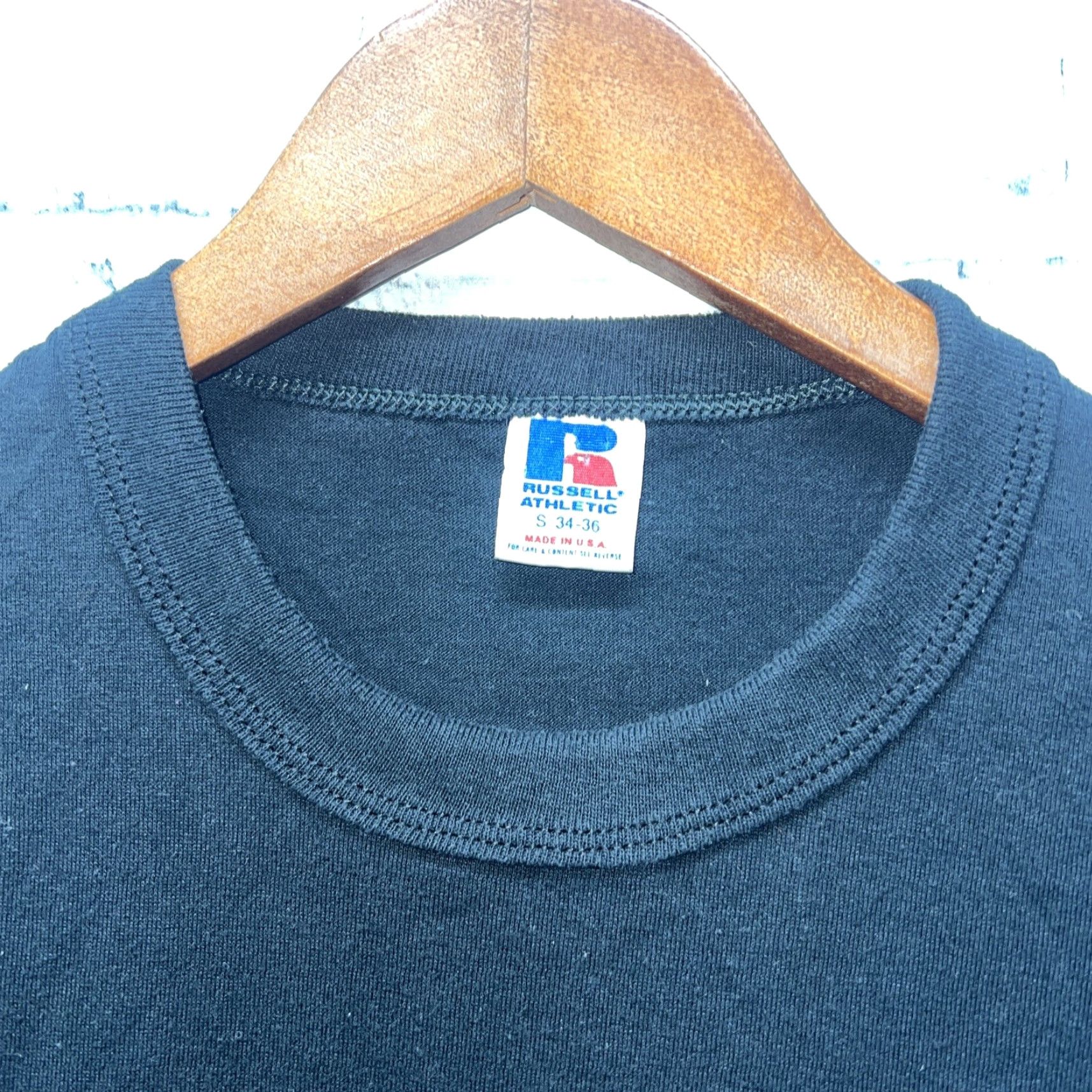 Russell Athletic VINTAGE Russell Athletic Tee Mens S Black USA Yoshukai International Stitch Shirt Size US S / EU 44-46 / 1 - 3 Thumbnail