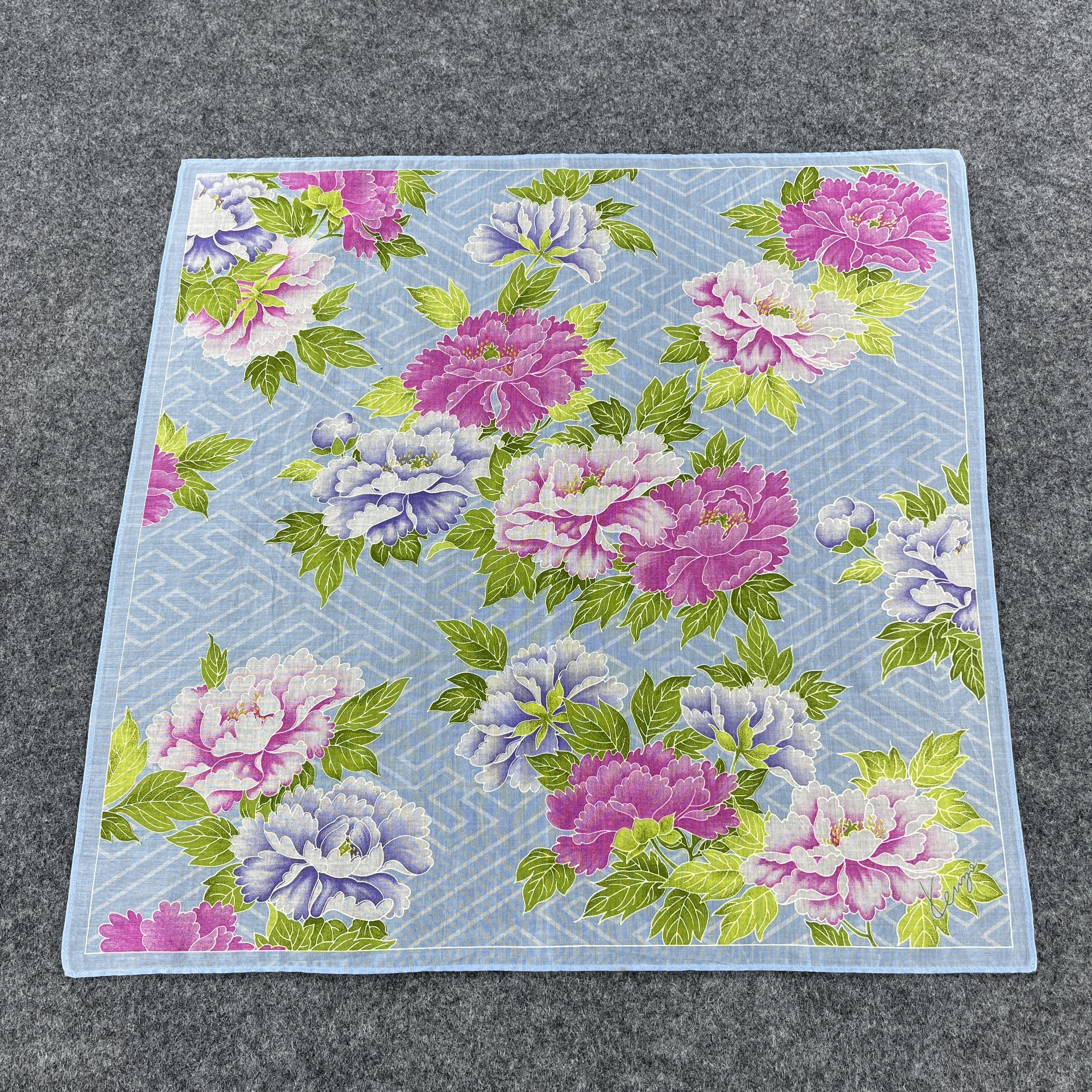 Kenzo × Vintage Kenzo Handkerchief / Bandana / Neckerchief B472 Size ONE SIZE - 9 Thumbnail