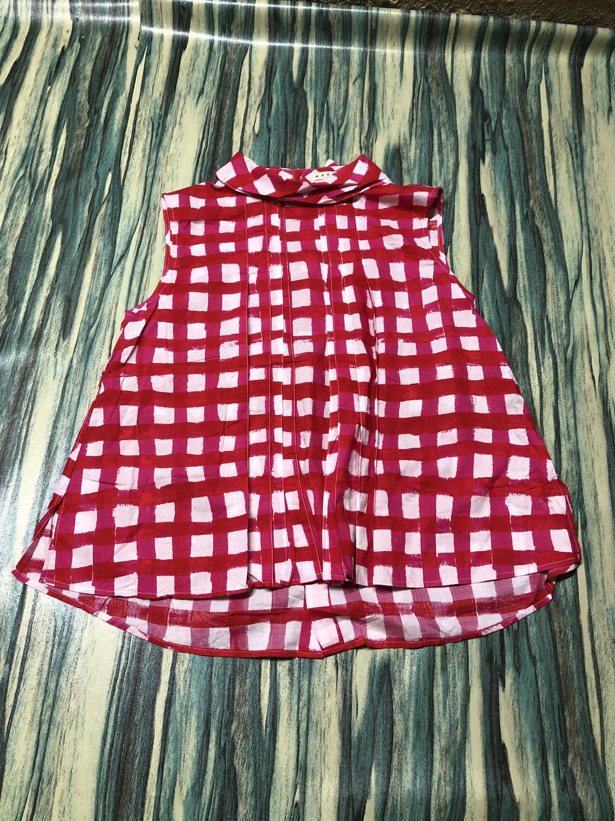 Marni × Uniqlo Marni X Uniqlo Pleated Sleeveless Cotton Blouse Size S / US 4 / IT 40 - 3 Thumbnail