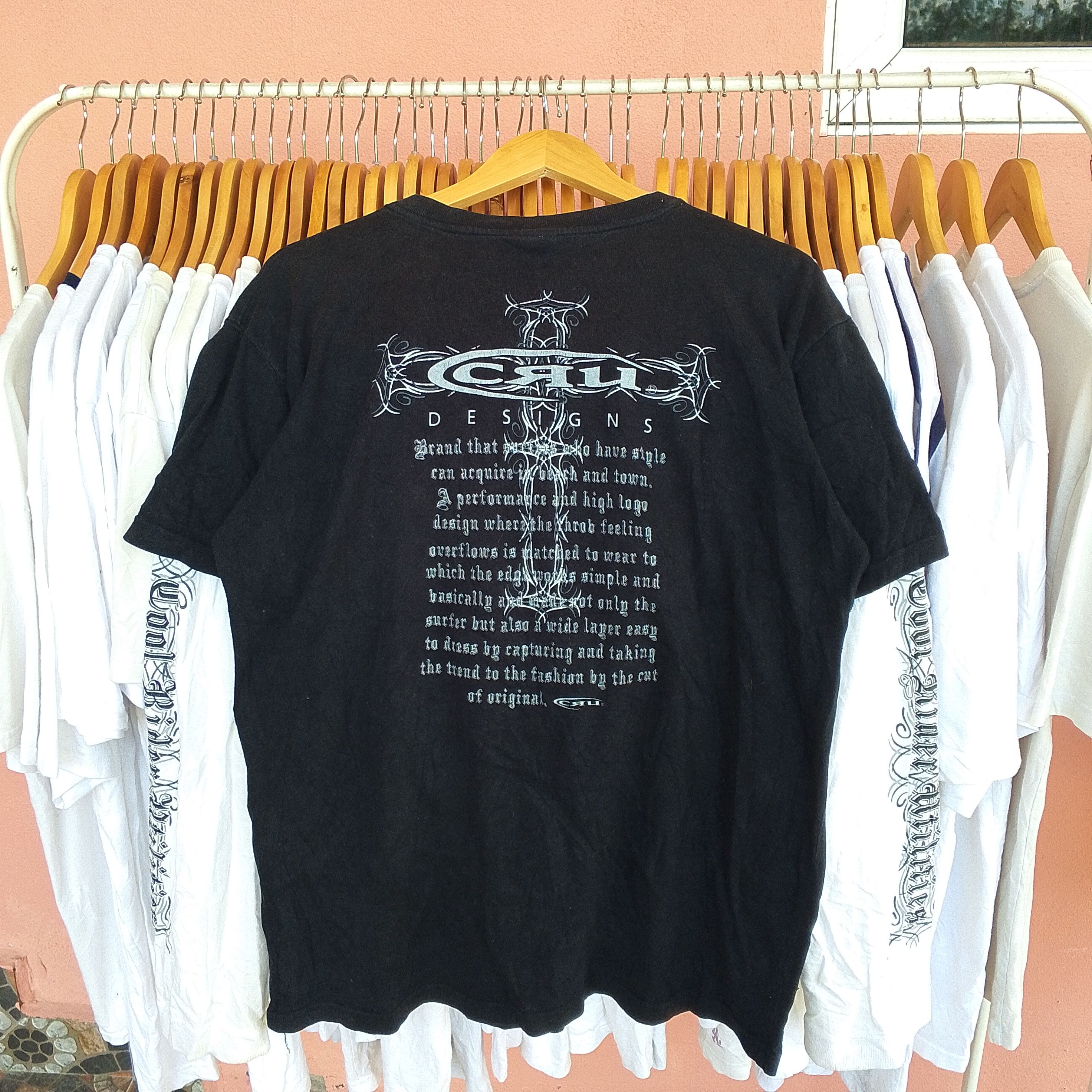 If Six Was Nine 2000s Cru Design Cross Layered Vkei Tee affliction lgb style Size US L / EU 52-54 / 3 - 2 Thumbnail