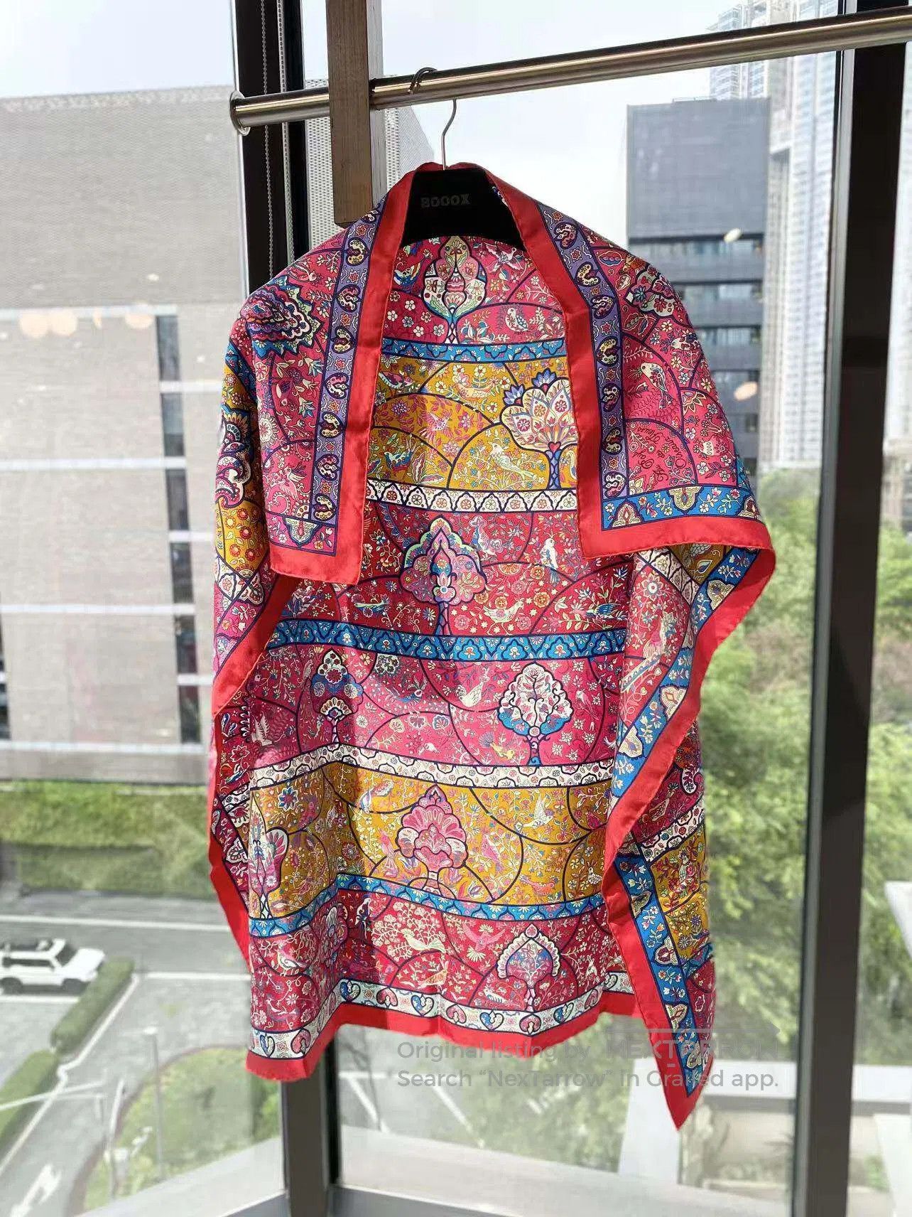 Hermes Hermes Flower and Bird Paradise Silk Scarf| Size ONE SIZE - 2 Thumbnail
