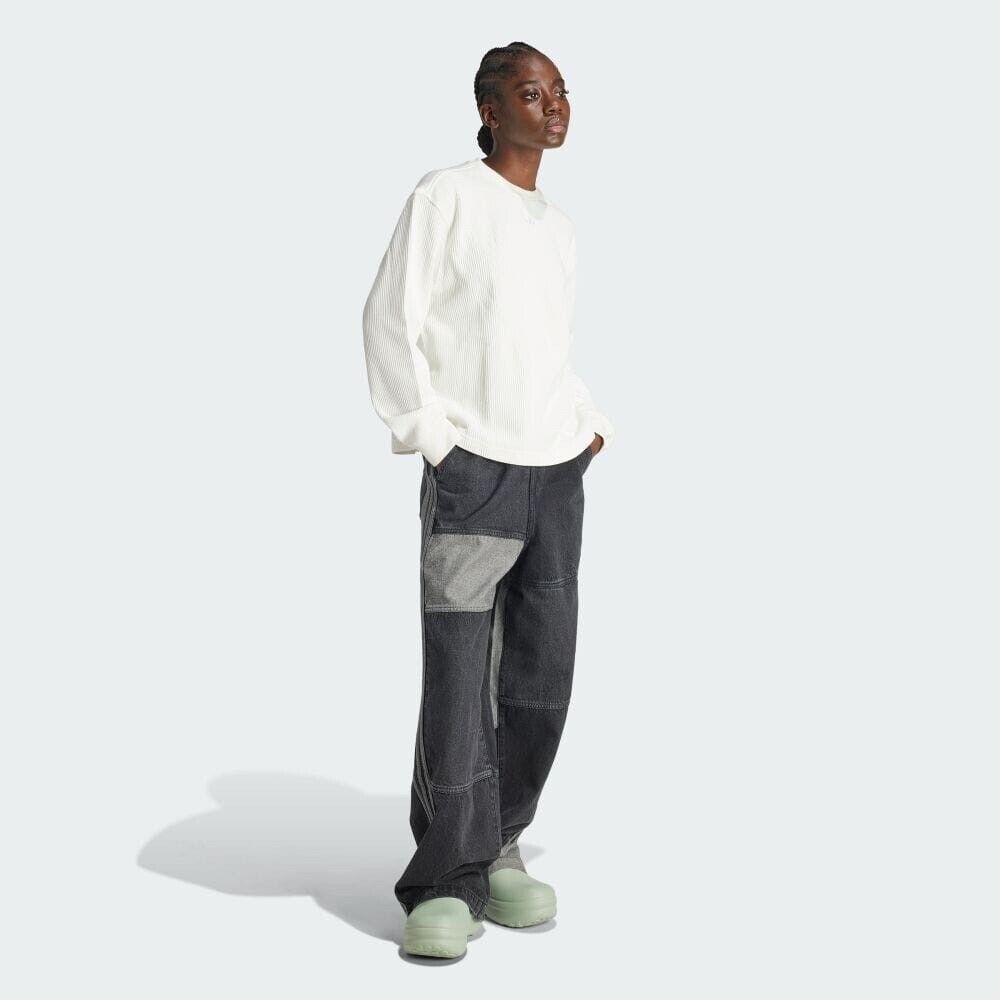 Adidas ADIDAS ORIGINALS X KSENIASCHNAIDER 3 STRIPE JEANS Size US 28 / EU 44 - 2 Thumbnail