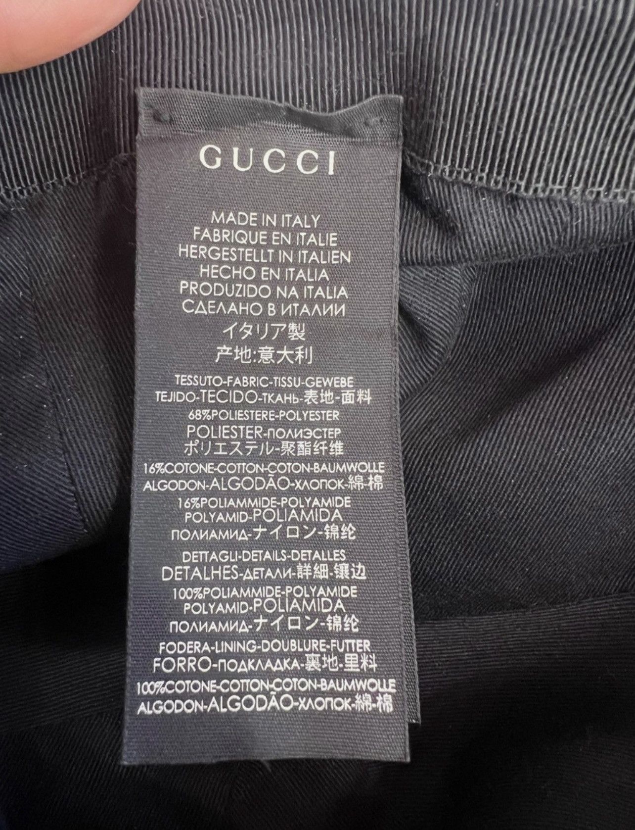 Gucci Gucci GG Monogram Cap – Black – XL Size ONE SIZE - 10 Thumbnail