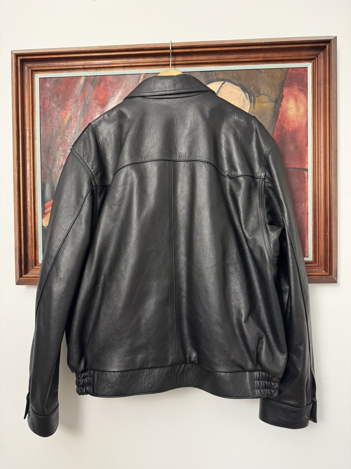 Leather Vintage Genuine Real Leather Jacket High Quality Rock Punk Size US L / EU 52-54 / 3 - 3 Thumbnail