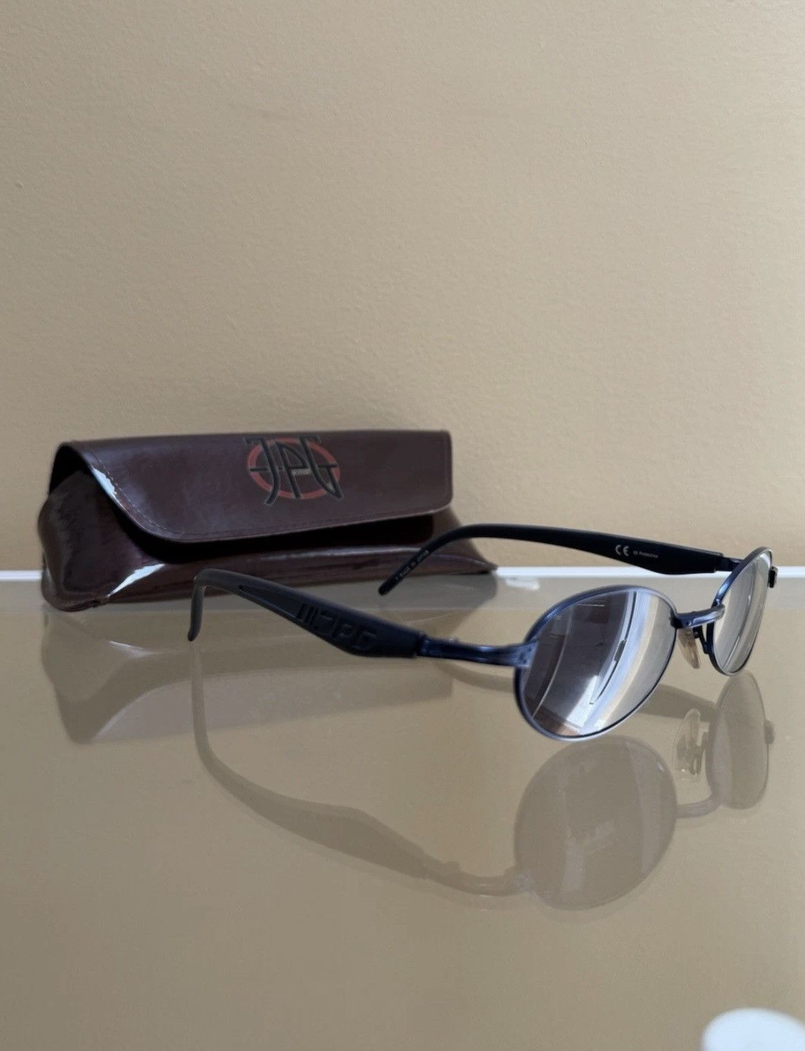 Jean Paul Gaultier JPG Vintage Sunglasses Jean Paul Gaultier 58-7202 Blue NEW Size ONE SIZE - 7 Thumbnail