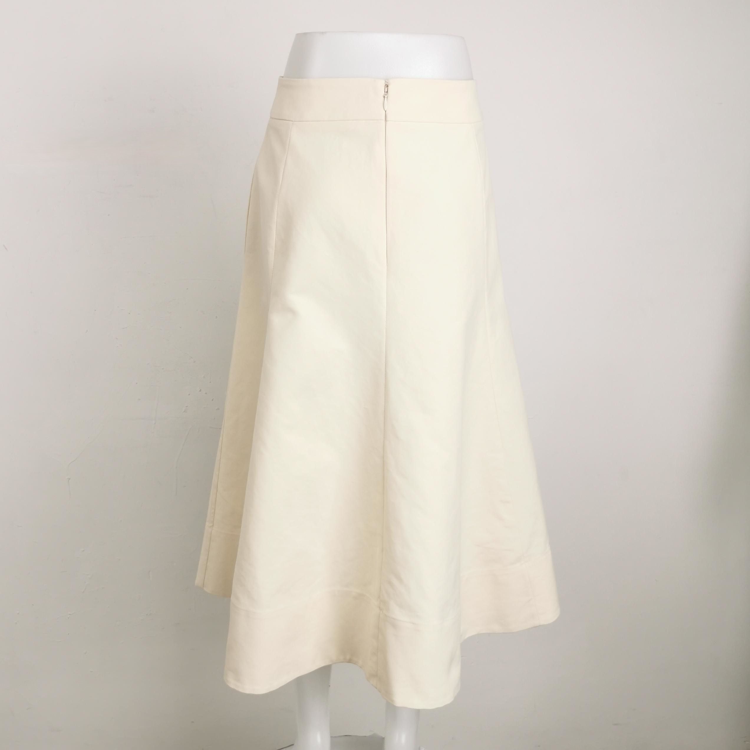 Jil Sander JIL SANDER JIL SANDER Cotton Solid Color Skirt Size 36 Size L / US 10 / IT 46 - 2 Thumbnail
