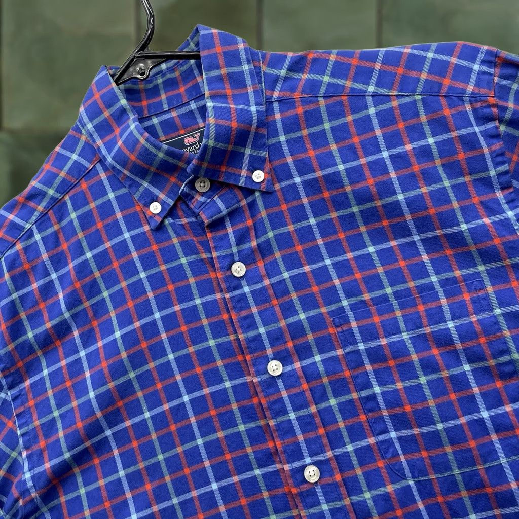 Vineyard Vines Vineyard Vines Murray Shirt Mens Small S Blue Tattersal Plaid Preppy Whale Shirt Size US S / EU 44-46 / 1 - 1 Thumbnail