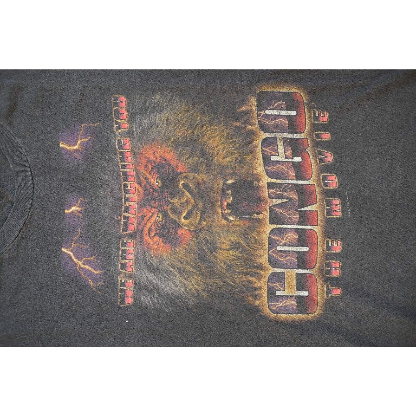 Hanes Vintage 90s Hanes Congo Watching You Movie Promo T-Shirt XL Size US XL / EU 56 / 4 - 3 Thumbnail