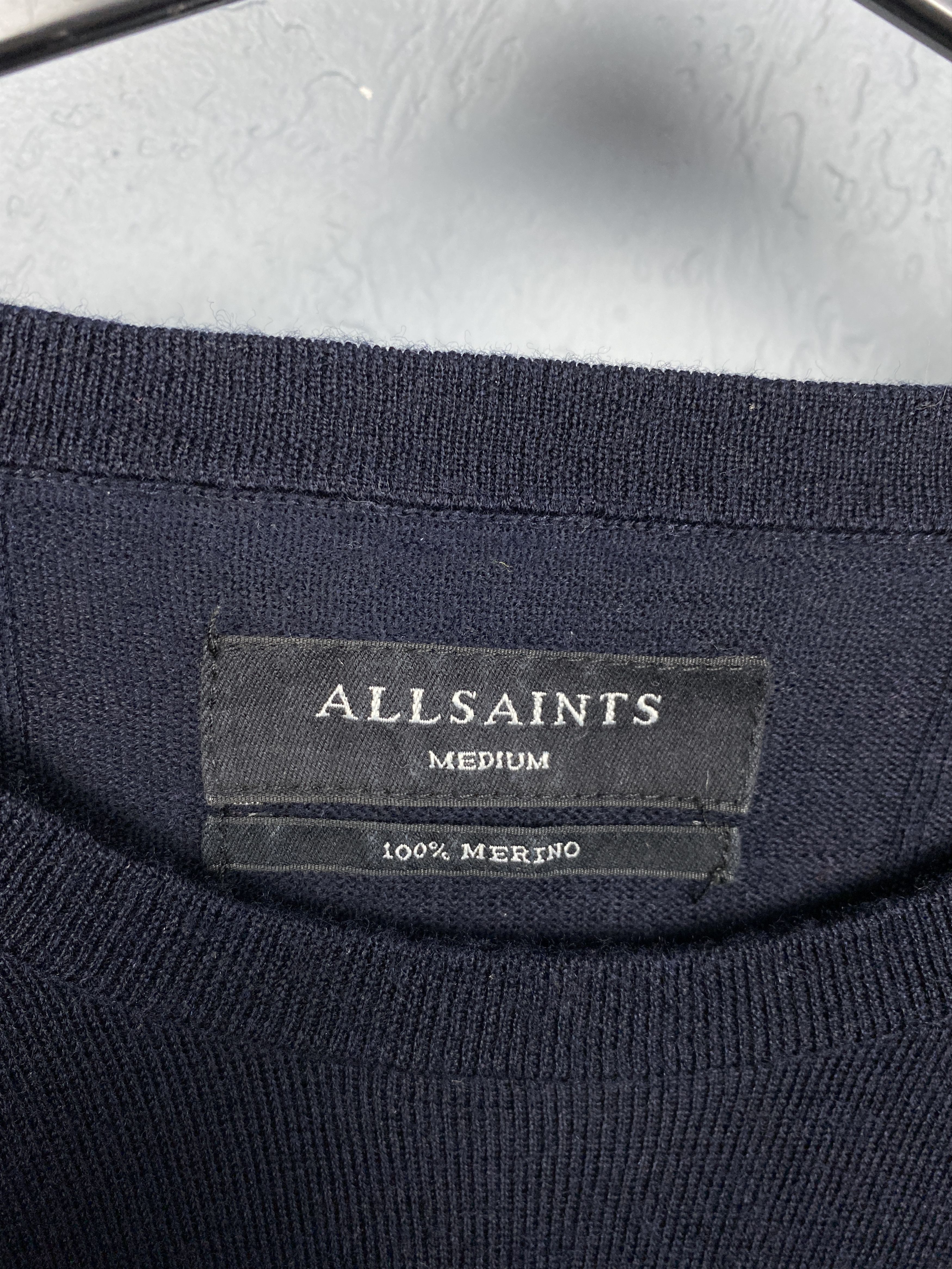 Allsaints AllSaints Mens Mode Merino Wool Sweater Size US M / EU 48-50 / 2 - 4 Thumbnail