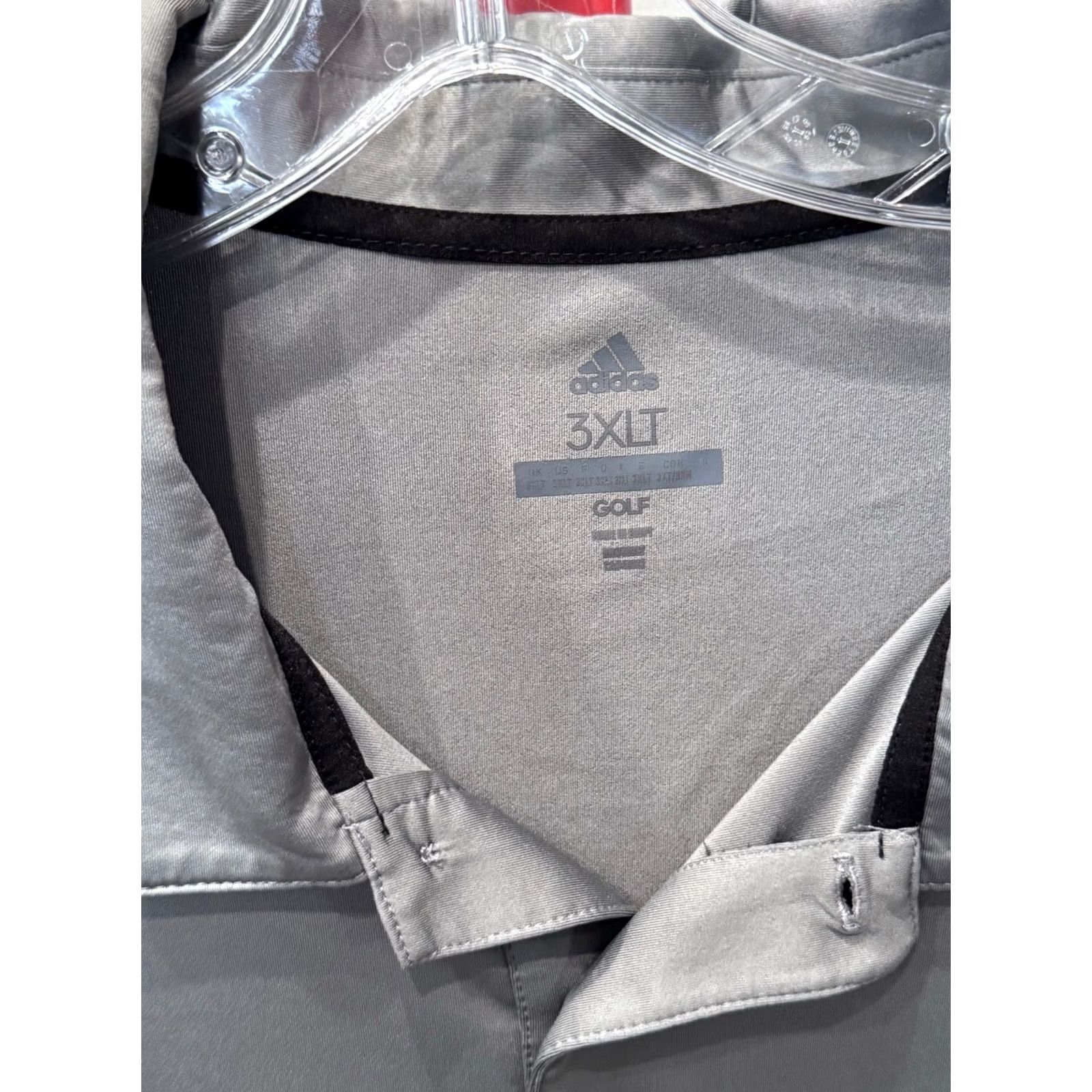Adidas Adidas Gray Golf POLO SHIRT Poly 3XLT Mens Size US XXL / EU 58 / 5 - 5 Thumbnail