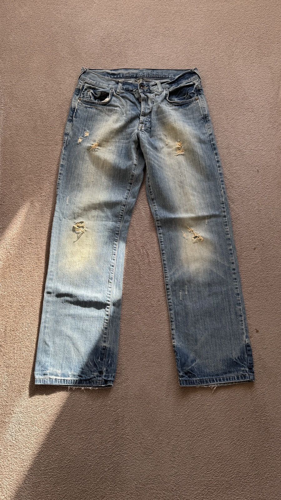 If Six Was Nine Y2K Jeans vintage Mudwash Ripped Distressed Denim Size US 32 / EU 48 - 1 Thumbnail
