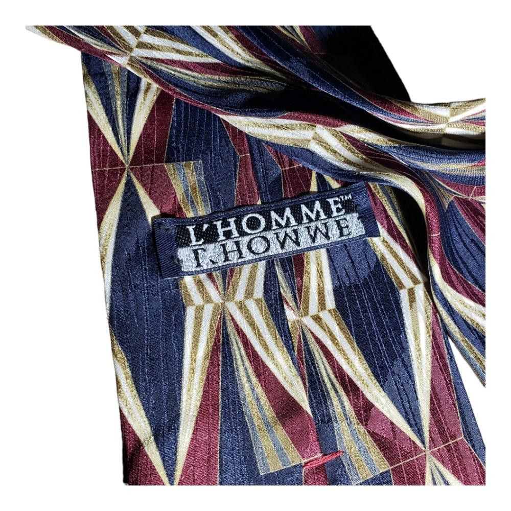 Designer T104 L'homme 60" Imported Silk Tie-Vintage Size ONE SIZE - 3 Thumbnail