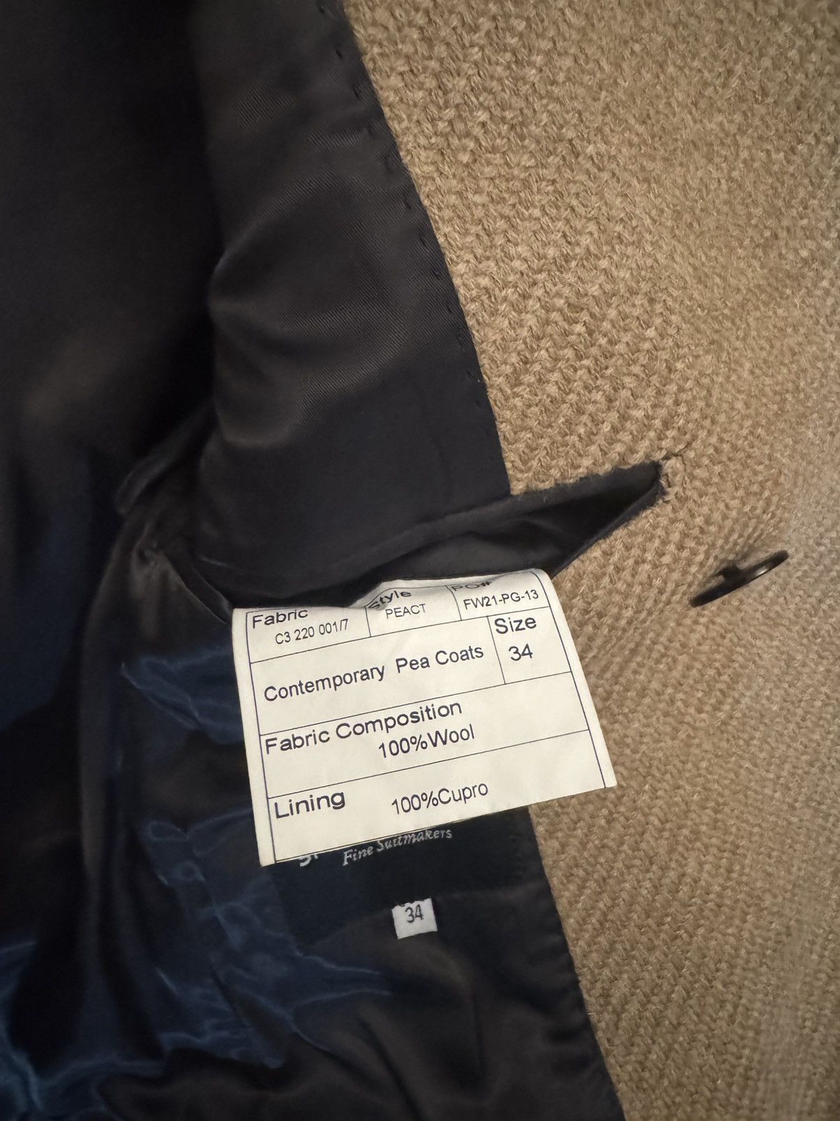 Spier & Mackay Spier and Mackay Camel Peacoat Size XS/34 Size US XS / EU 42 / 0 - 6 Thumbnail