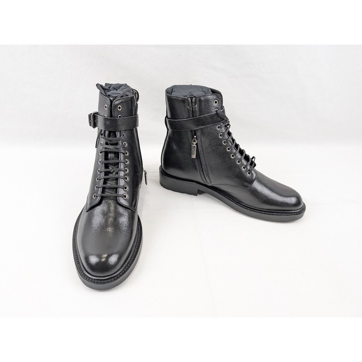 Saint Laurent Paris o1rshd1 Army 20 Buckle Boots in Nero Size US 8 / EU 41 - 14 Thumbnail