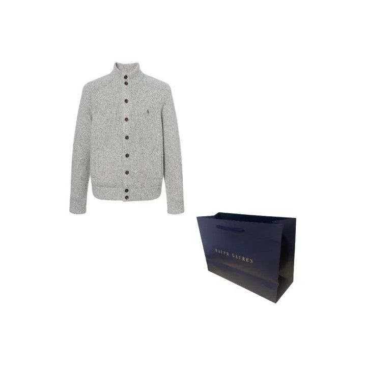 Polo Ralph Lauren Polo Ralph Lauren Men's Rib-Knit Half-High Neck Cardigan Size US M / EU 48-50 / 2 - 1 Thumbnail