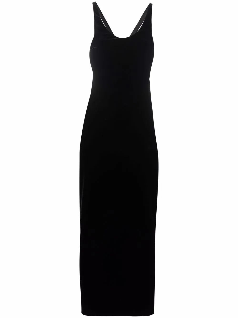 Saint Laurent Paris o1y0126 Maxi Dress in Black Size M / US 6-8 / IT 42-44 - 1 Thumbnail