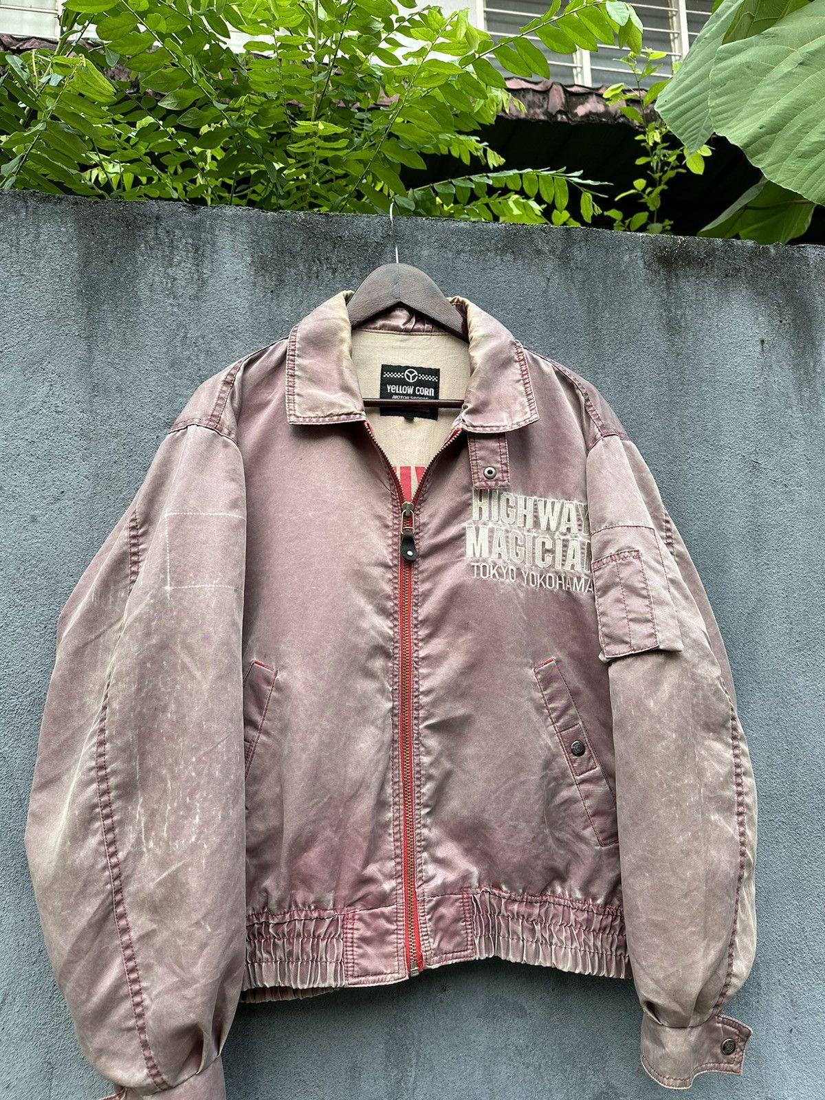 YELLOW CORN 👹Vintage Faded Yellow Corn SLEDGE HAMMER Bomber Jacket Size US M / EU 48-50 / 2 - 7 Thumbnail